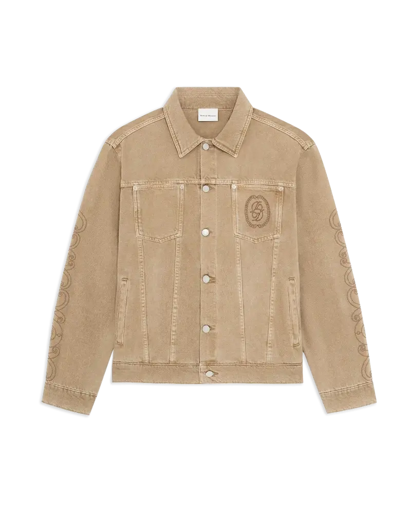 Denim Jacket With Two Patch Pockets On Chest