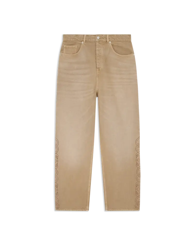 Denim Wide Leg Hot Fix