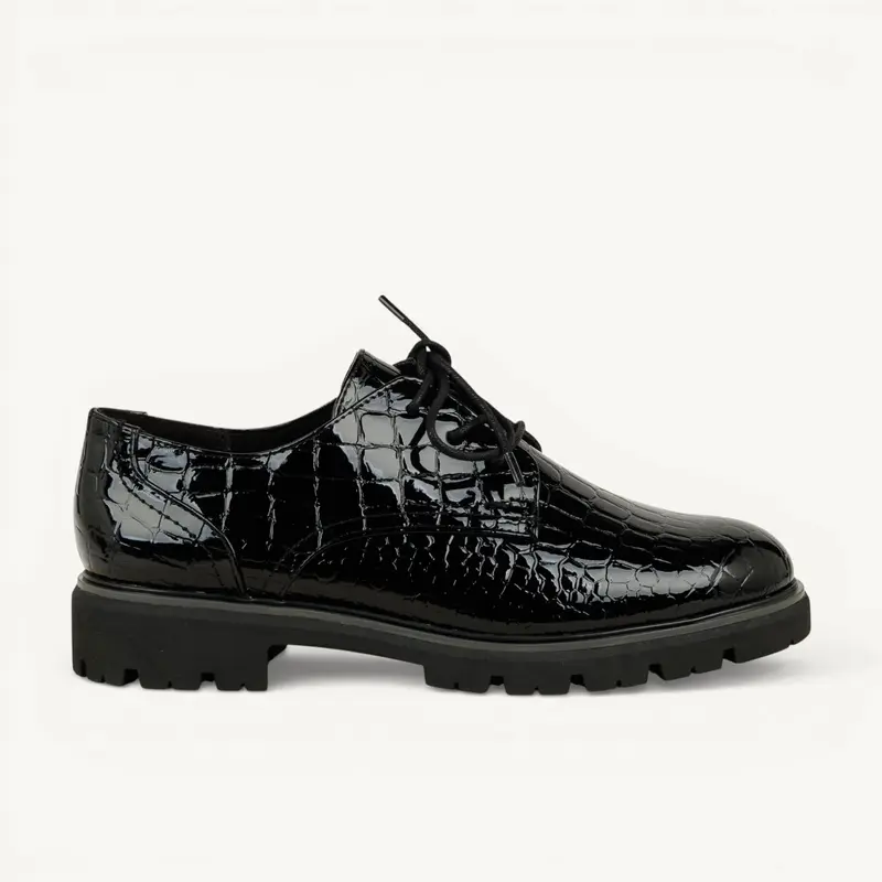 Derbies 23720 - MACROC MARCO TOZZI Femme Noir