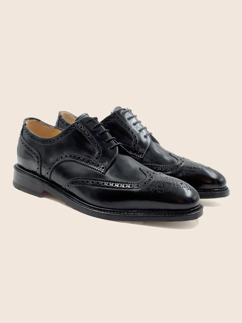 Derbies cousu Goodyear cuir noir