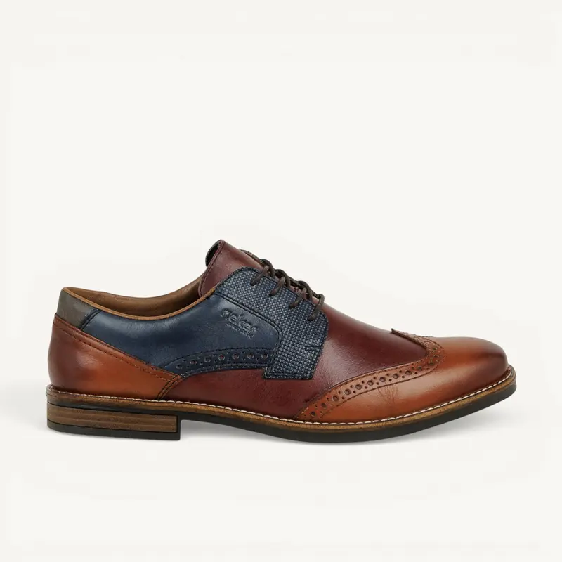 Derbies et Richelieus 13528 - RIMULTI RIEKER Homme Marron