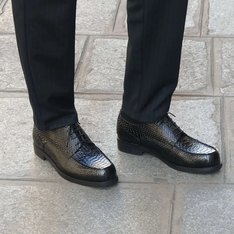 Derbies Homme Cuir Croco - Rover II