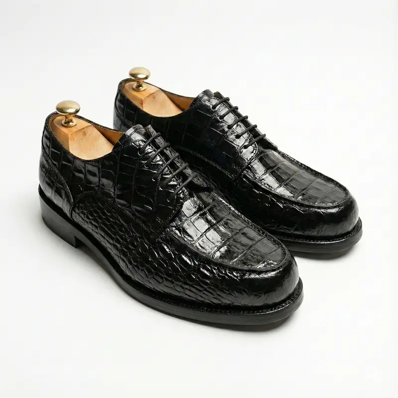 Derbies Homme Cuir Croco - Rover