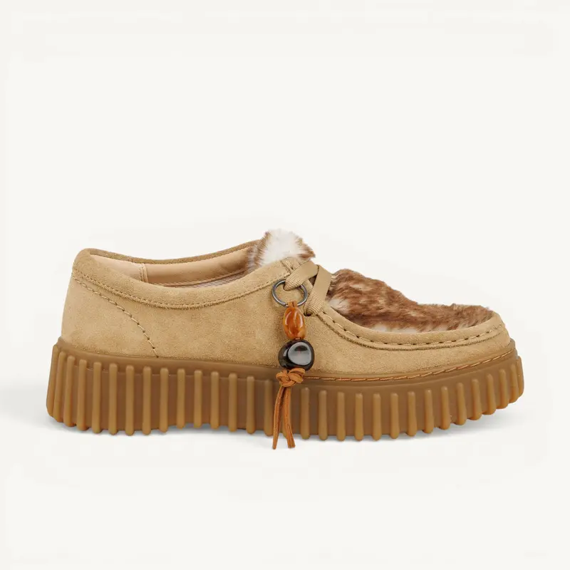 Derbies TORHILL BEE WARM CLARKS Femme Beige