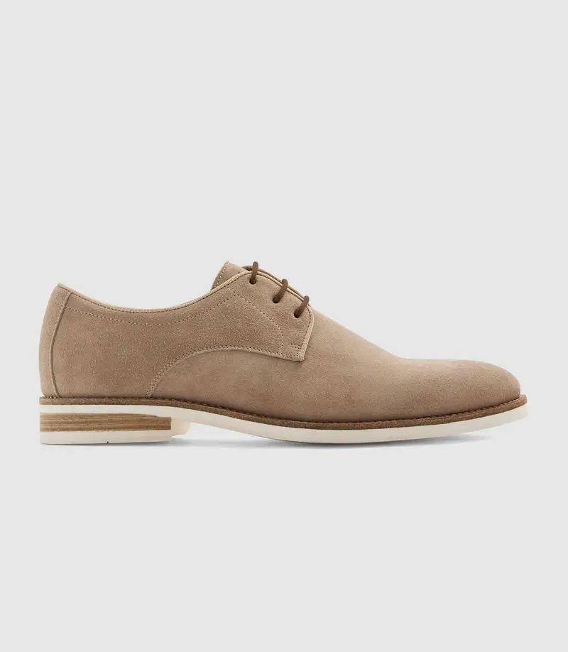 Derby en daim beige EMERICO