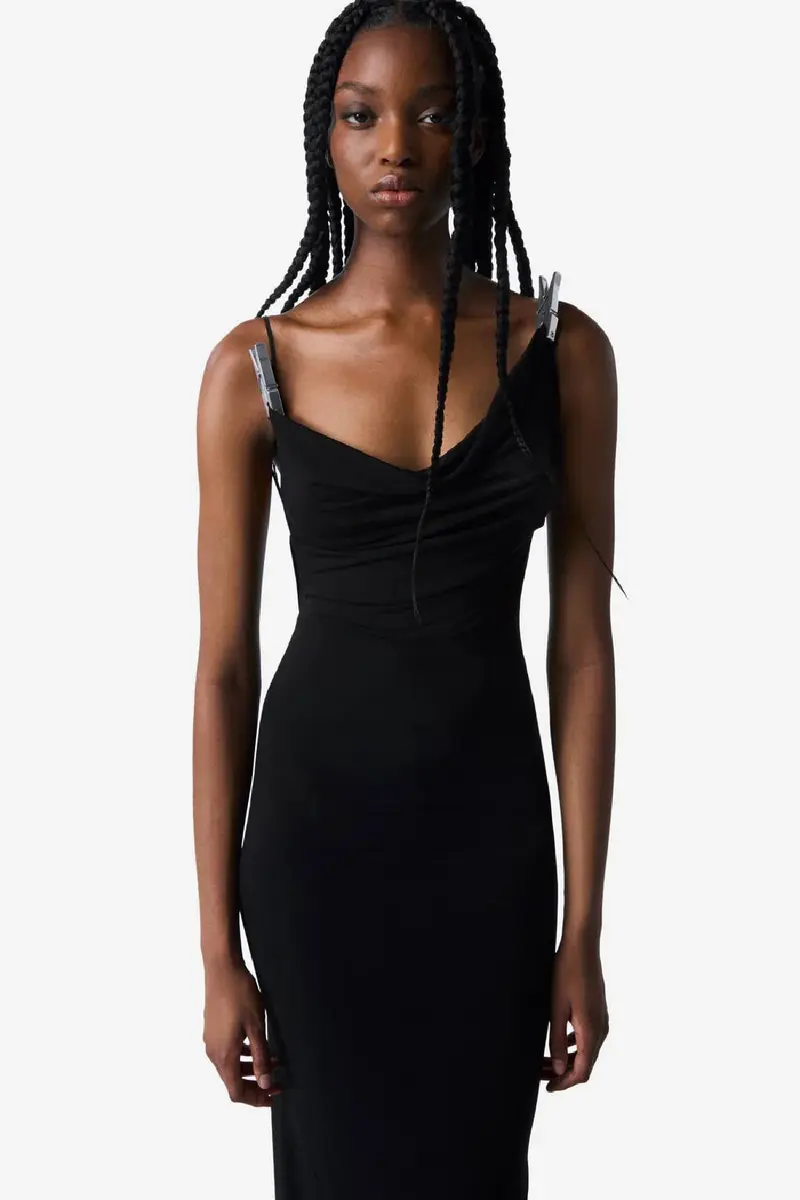 Disney x Coperni Washing Clip Gala Dress Black