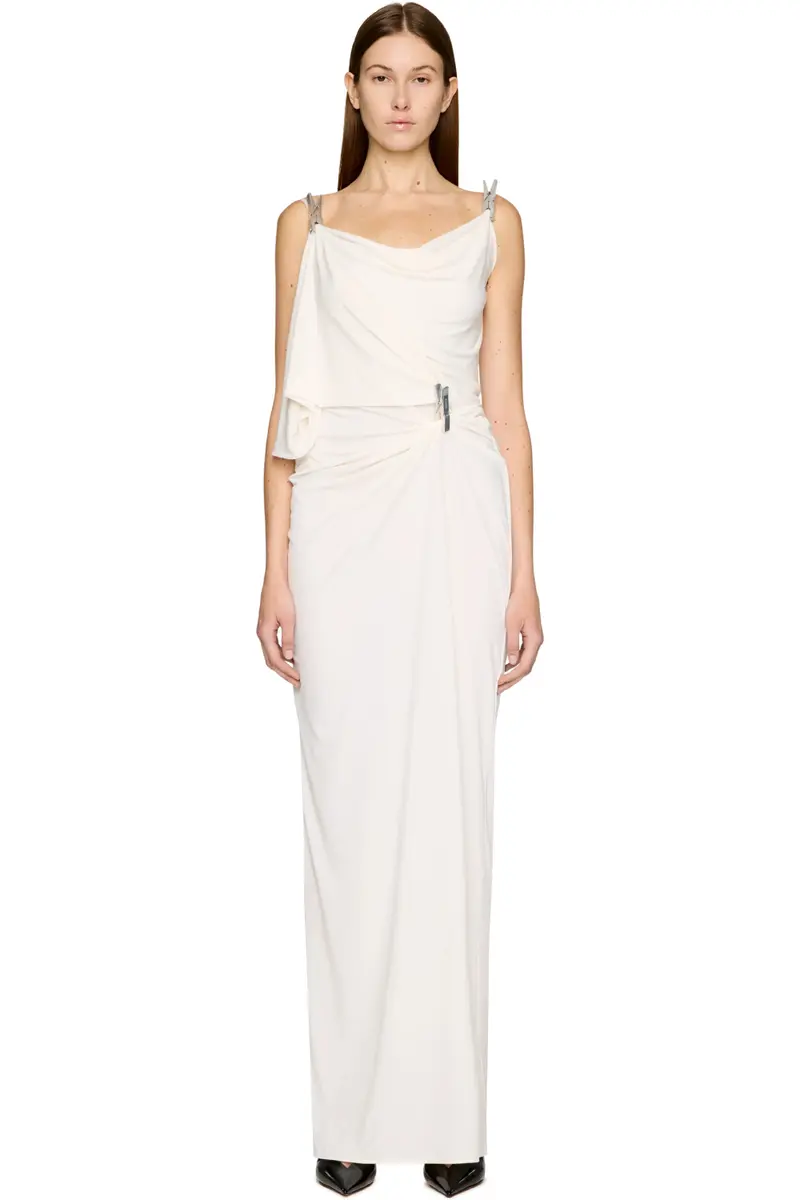 Disney x Coperni Washing Clip Gala Dress White