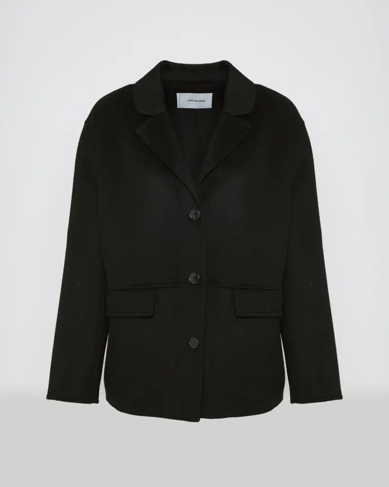 Double-sided cashmere-blend jacket