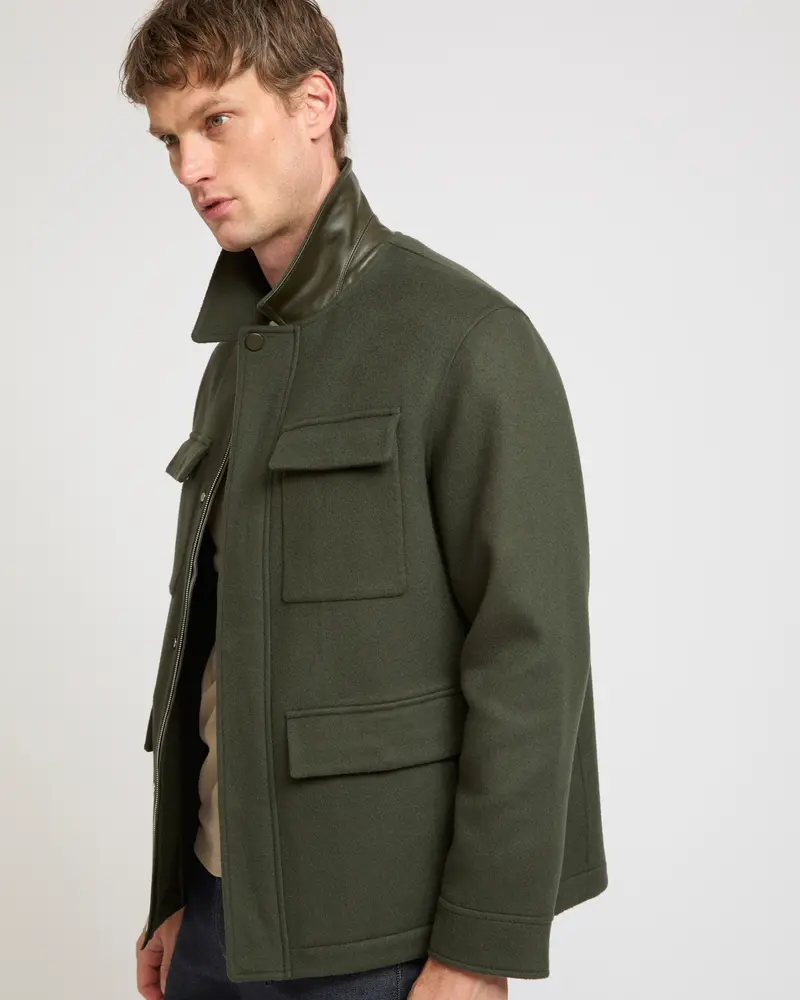 Double-sided cashmere jacket