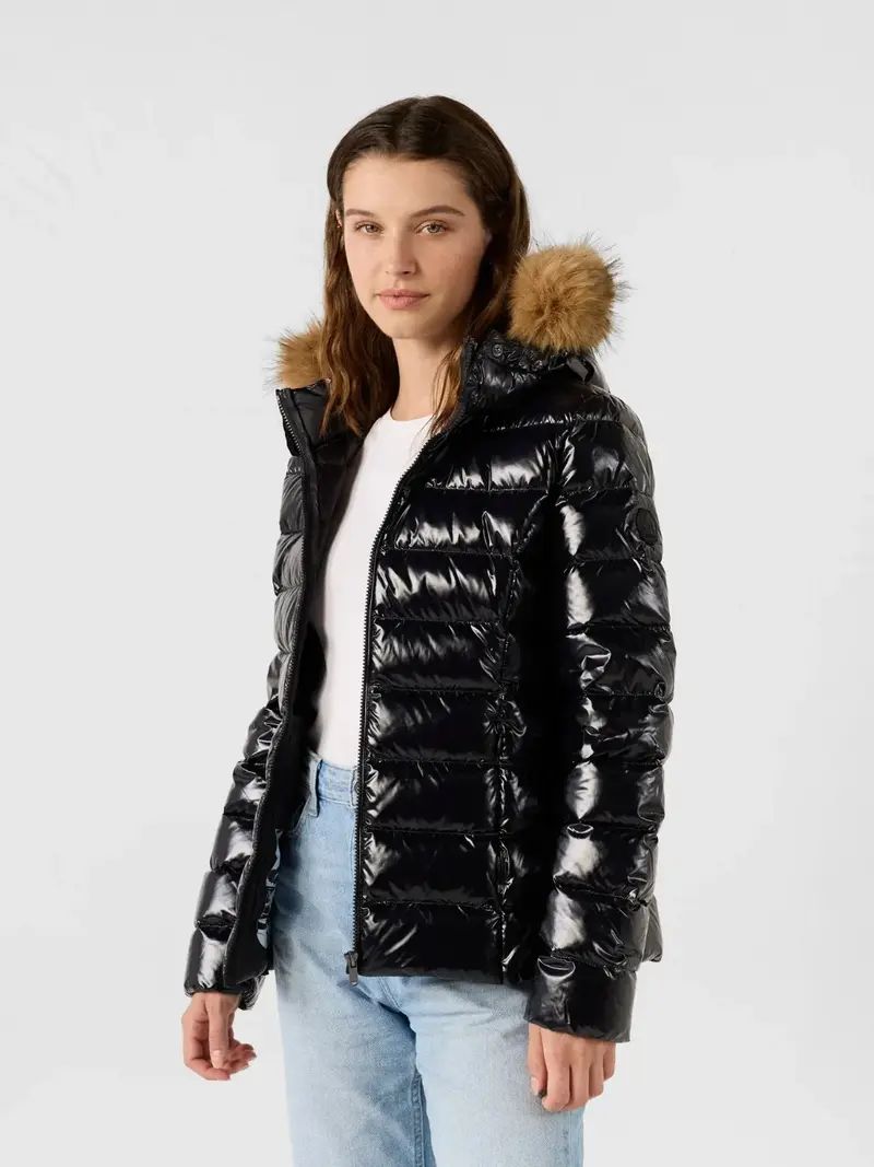 Doudoune déperlante JOTT Luxe Laquée - Noir