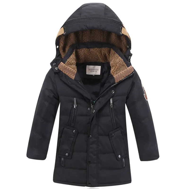 Doudoune Enfant Garçon Duvet de Canard – Manteau Hiver Grand Froid -30°C, Coupe Ample