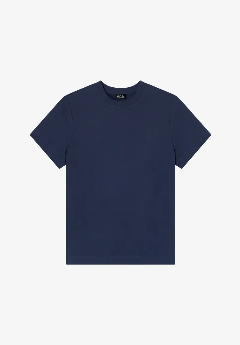 Dunkelblaues T-Shirt aus Bio-Baumwolle