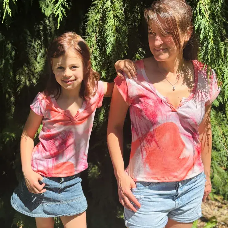 Duo ELEA - Top pour femmes du 34 au 54 et filles du 2 au 16 ans
