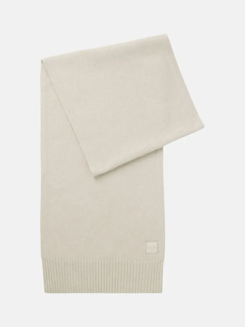 Echarpe BOSS beige en laine