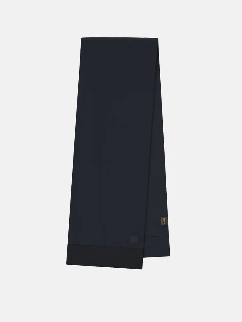 Echarpe BOSS marine en laine
