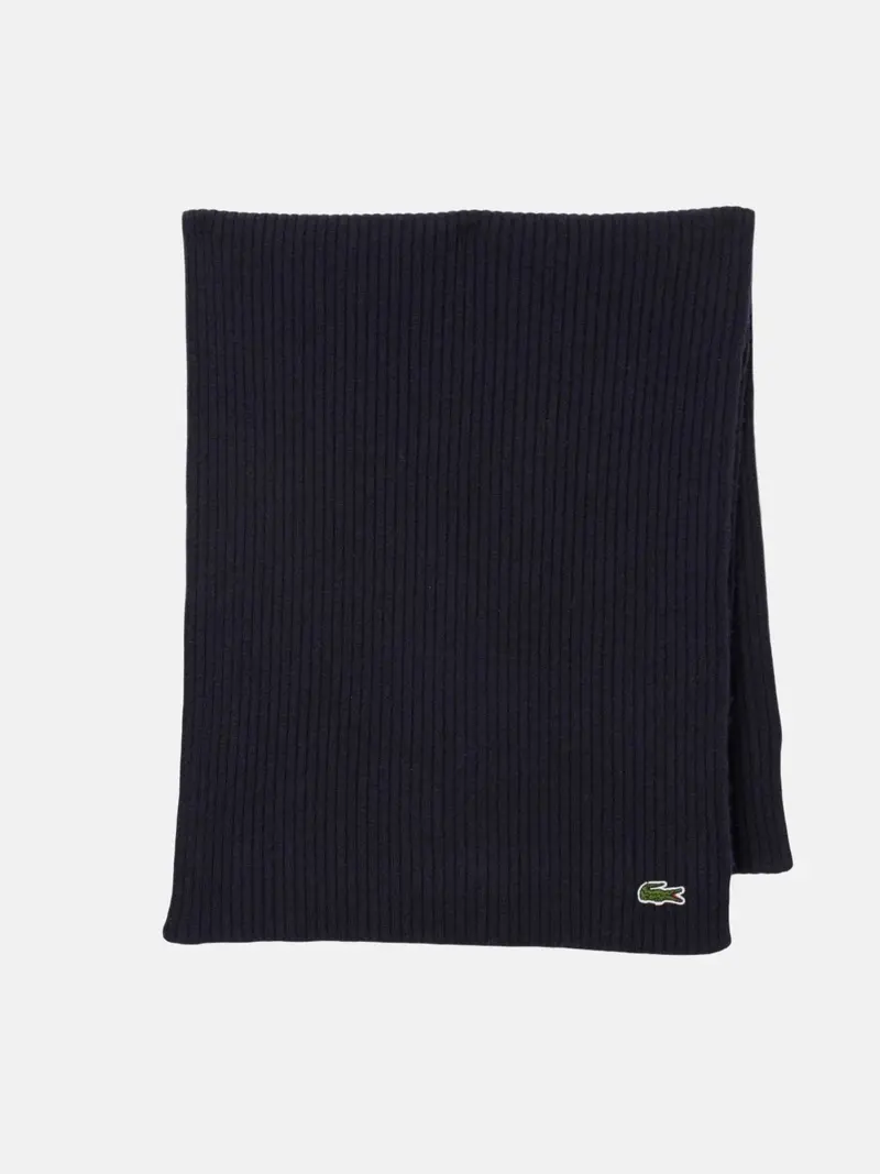 Écharpe Lacoste marine en laine
