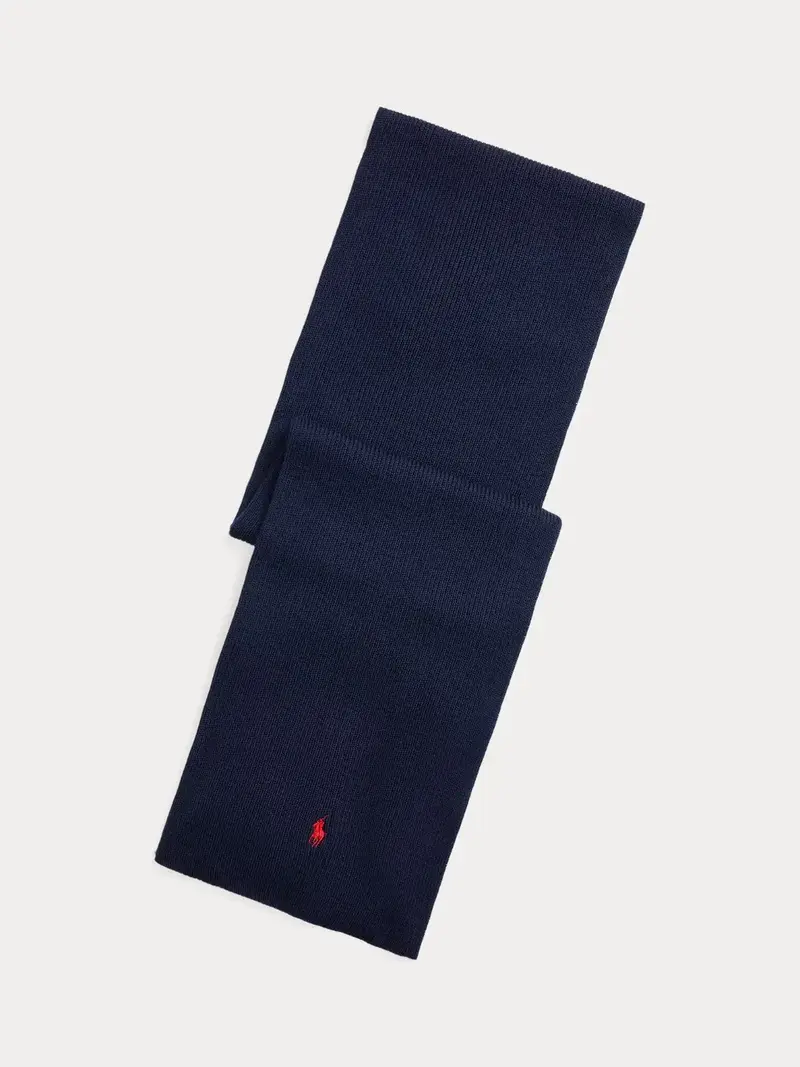 Écharpe Ralph Lauren marine en laine