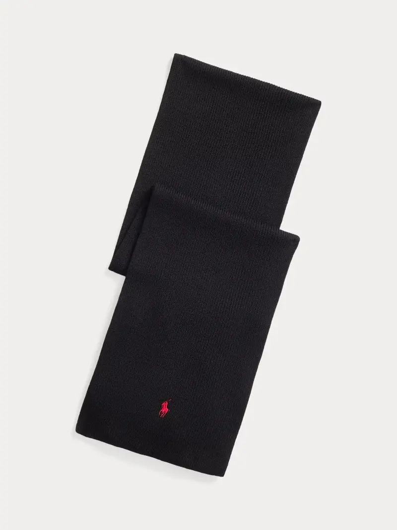 Écharpe Ralph Lauren noire en laine