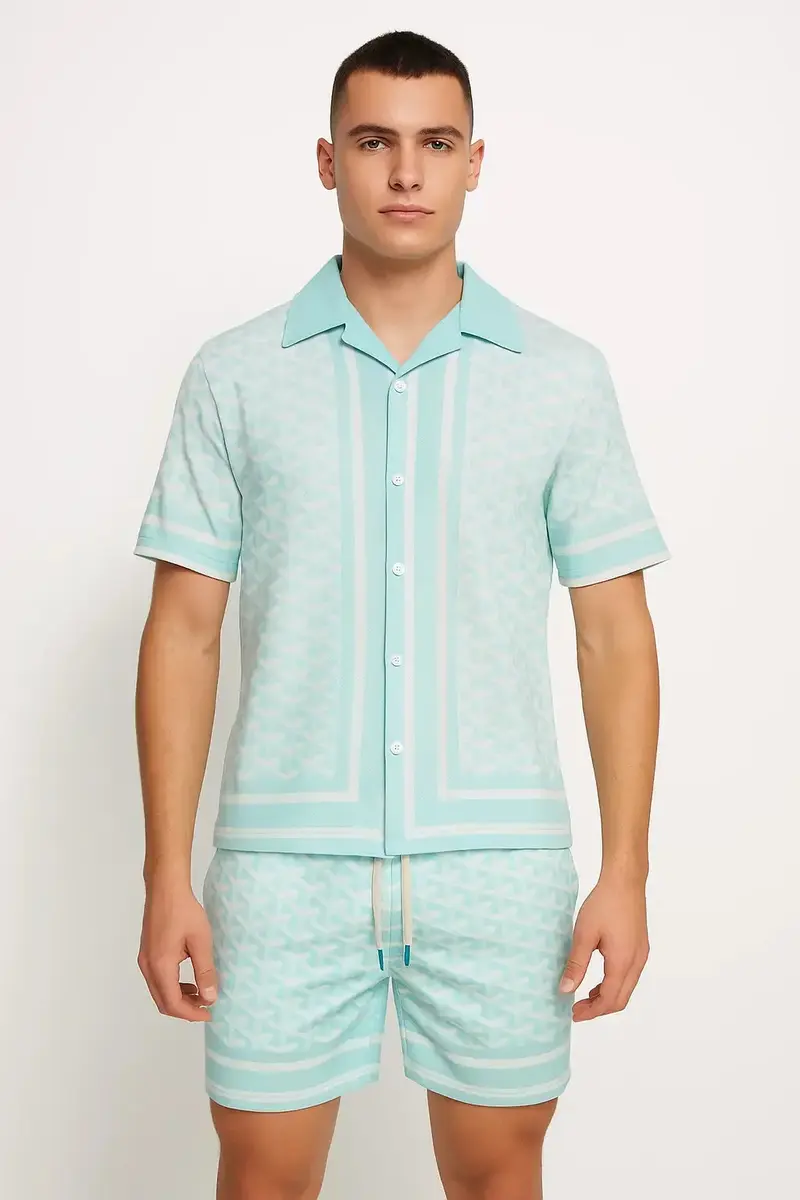 Ensemble Chemise et Short Ciel Blanc