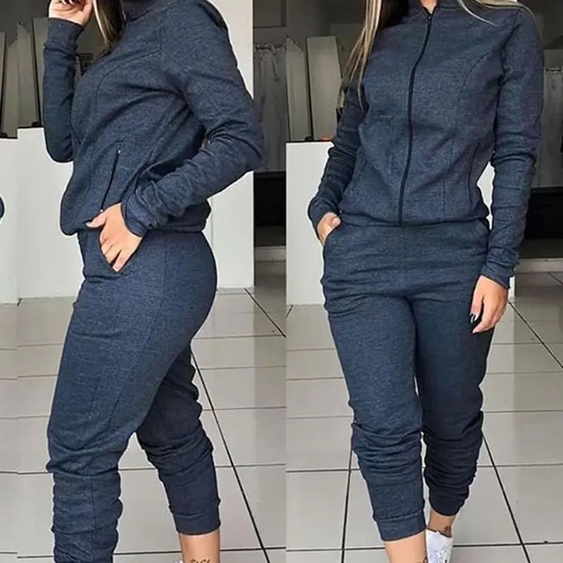 Ensemble décontracté avec sweat à capuche manches longues