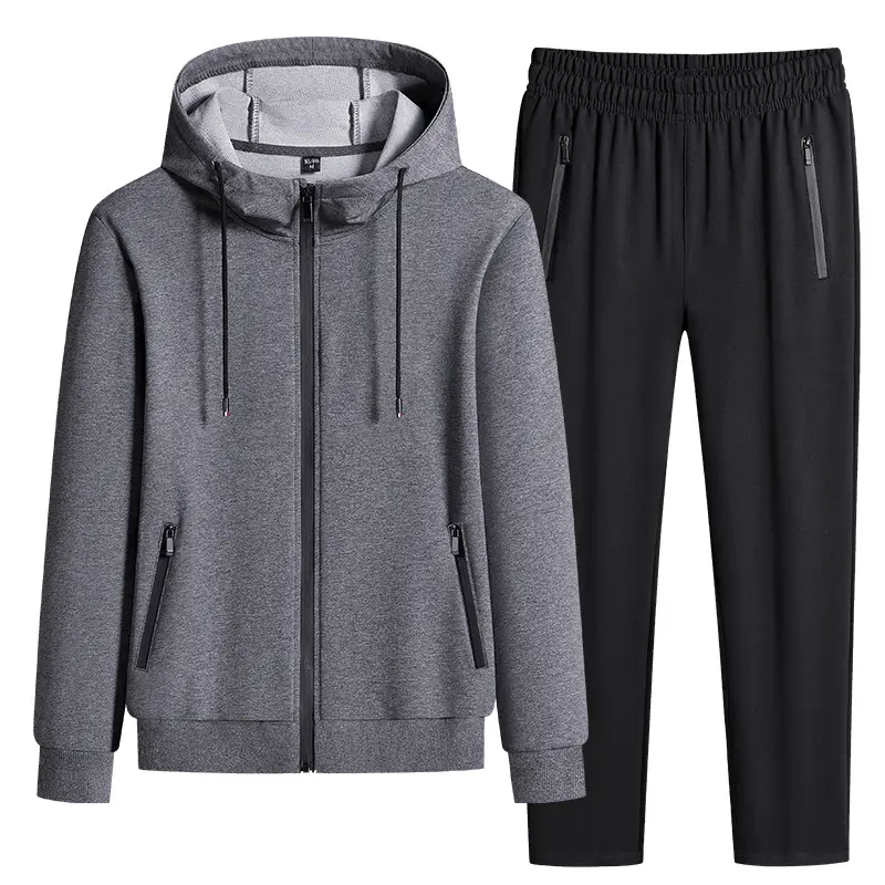 Ensemble décontracté grande taille à capuche et pantalon