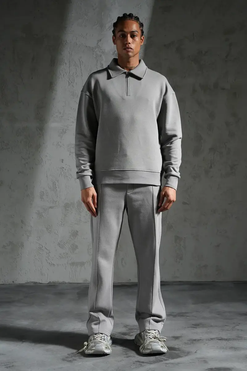 Ensemble Homme Jogging Pull Camionneur Pantalon Jogging Coupe Droite
