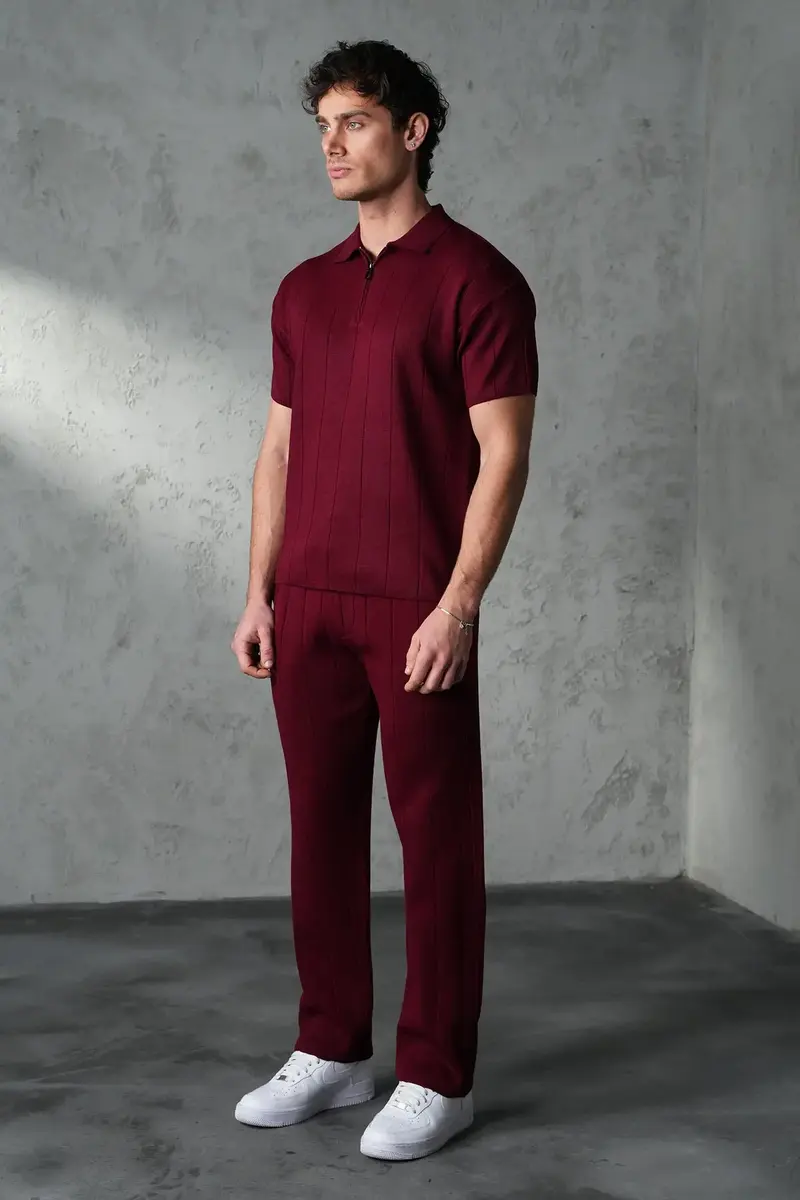 Ensemble Homme Premium Texture Verticale – Coupe Moderne & Confort Absolu