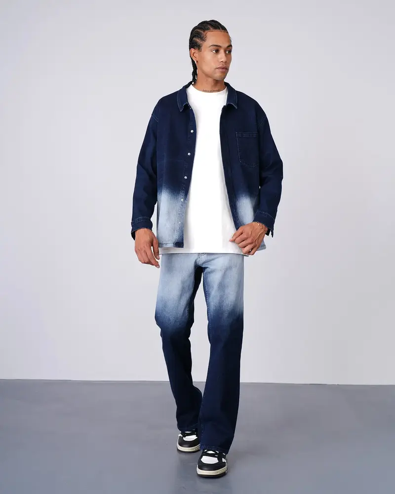 Ensemble Jean Homme Bleu Dégradé