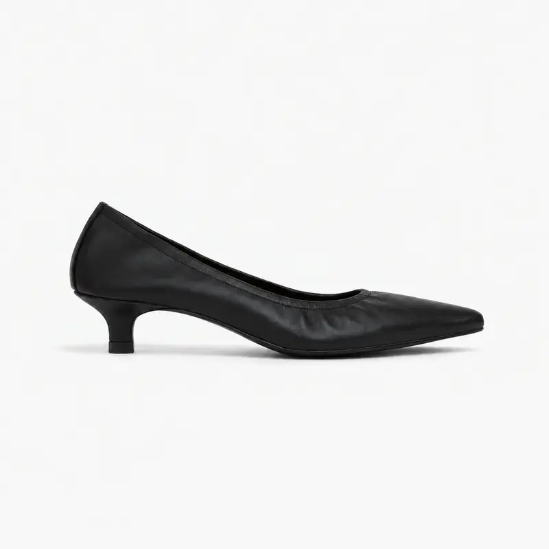 Escarpins Alice en cuir de veau souple Noir