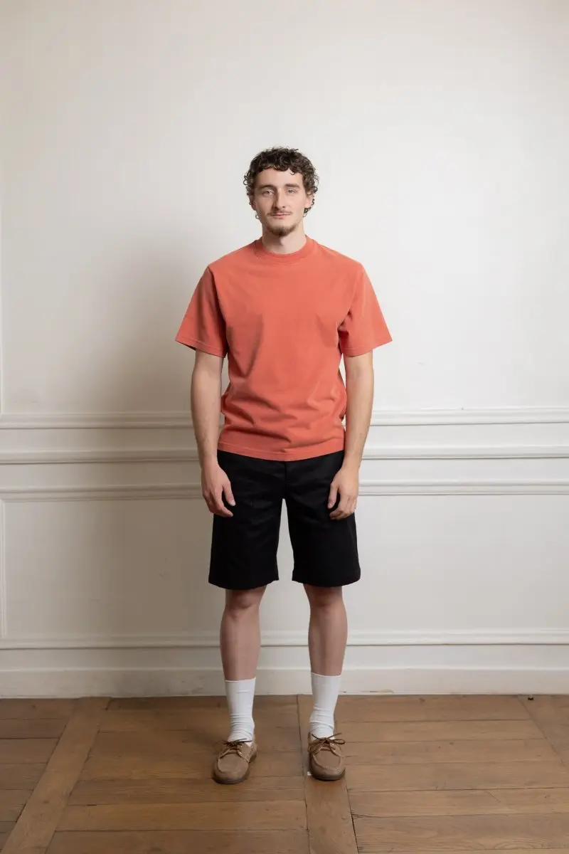 Faded Athletic T-shirt - Dry red