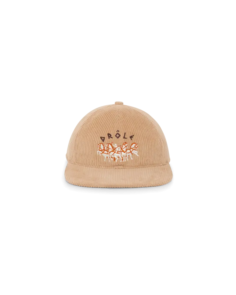 Flat Drôle Horses Embroidery Cap