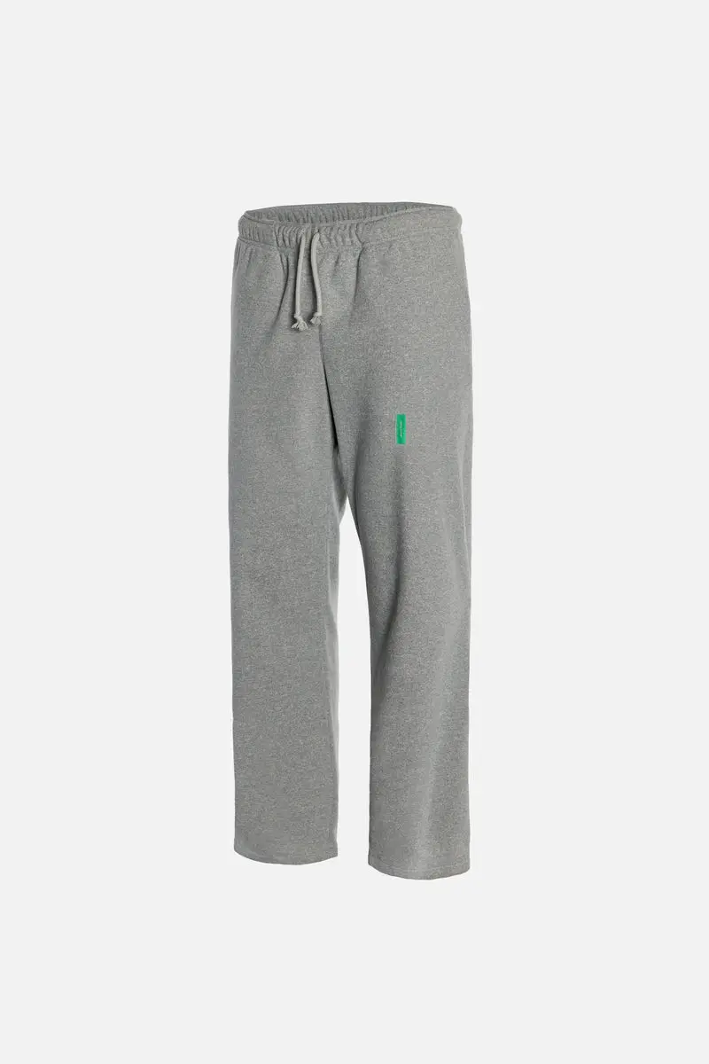 Fleece Track Pants - Melange Grey