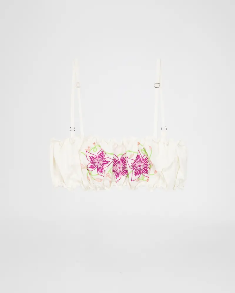 FLOR WHITE BRA