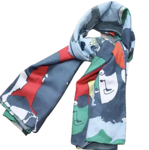 Foulard Soie & Coton Imprimé Bryce
