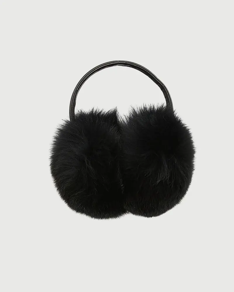 Fox fur earmuffs