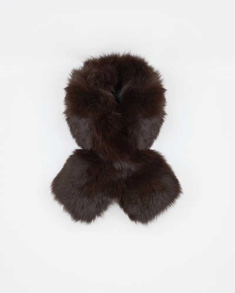 Fox fur scarf