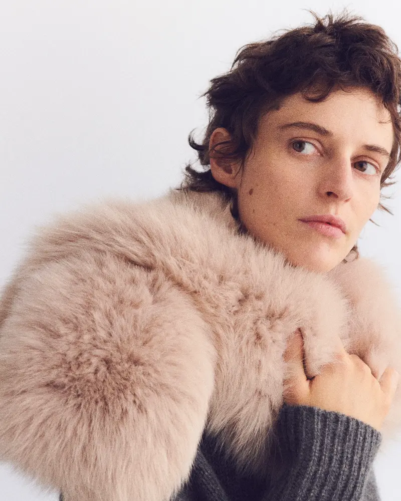 Fox fur scarf