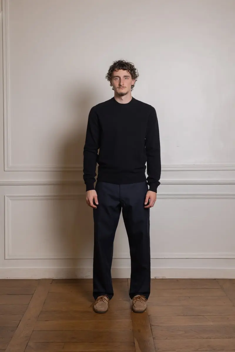 FZ-N108-PER - MENS PULLOVER KNIT - BLACK