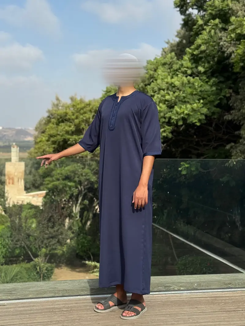 Gandoura Maghreb - Bleu Marine