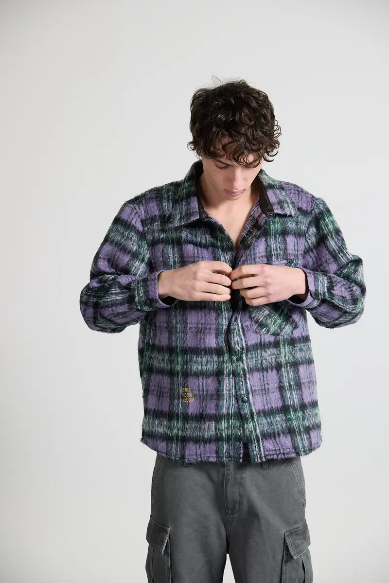 Garage Flannel Shirts Purple