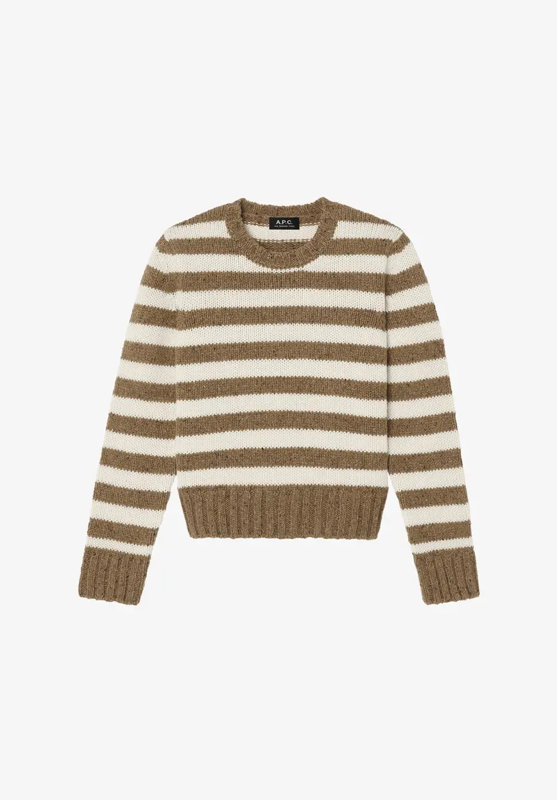Gestreifter gesprenkelter Pullover