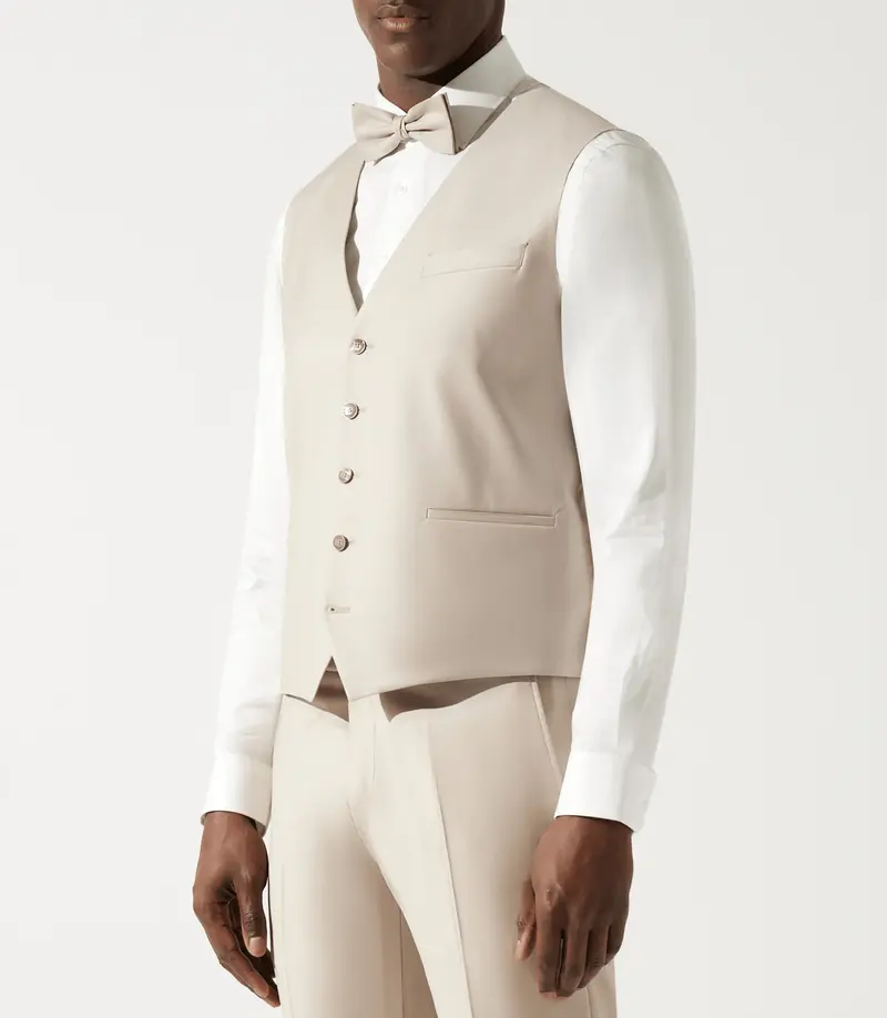 Gilet de costume beige