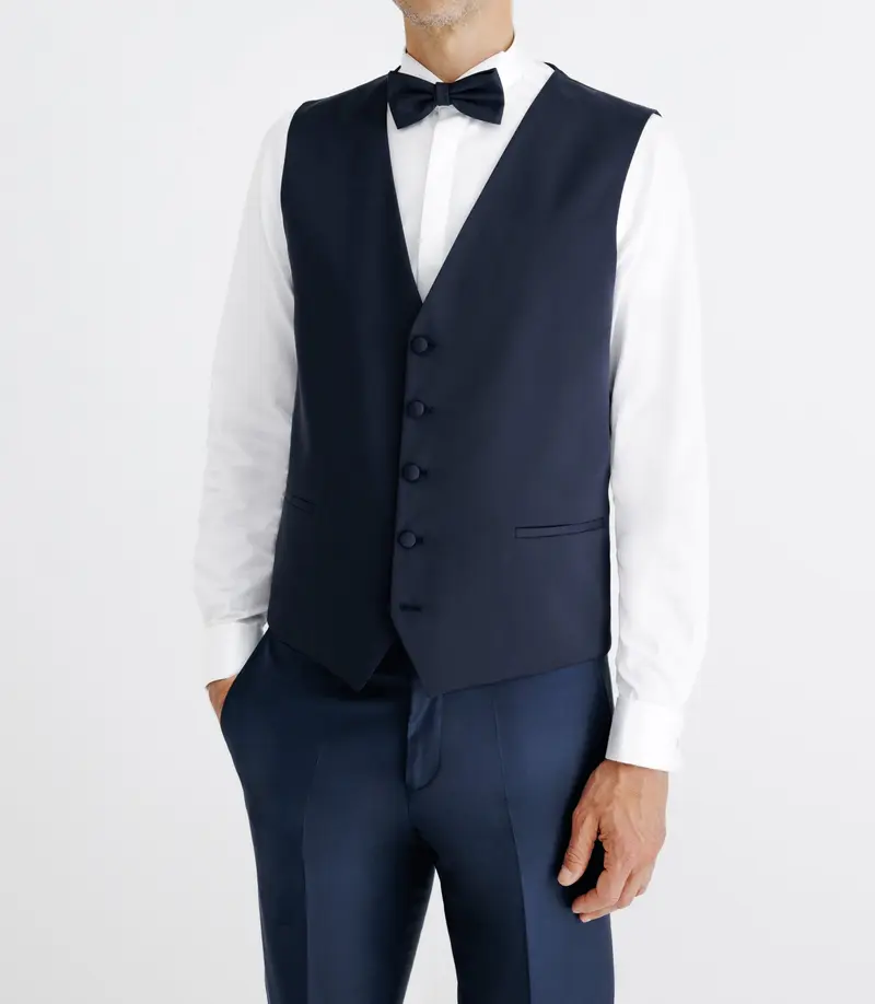 Gilet de costume cérémonie marine