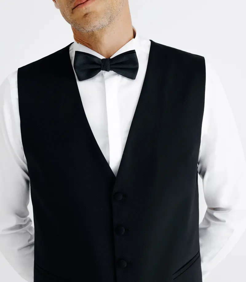 Gilet de costume cérémonie noir
