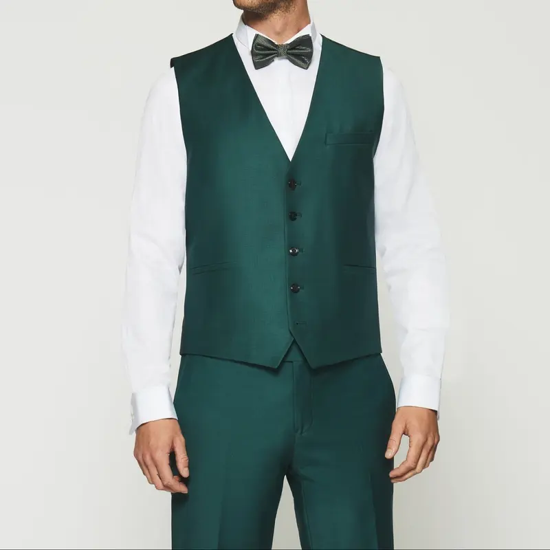 Gilet de costume vert JFAVORI