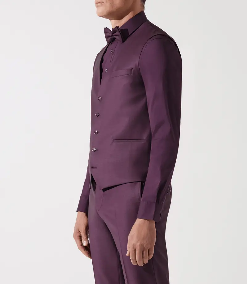 Gilet de costume violet