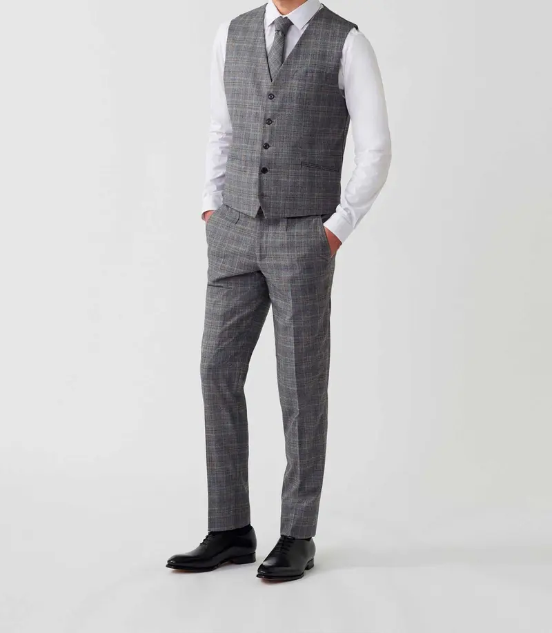 Gilet ville Prince de Galles gris "Ovintage"