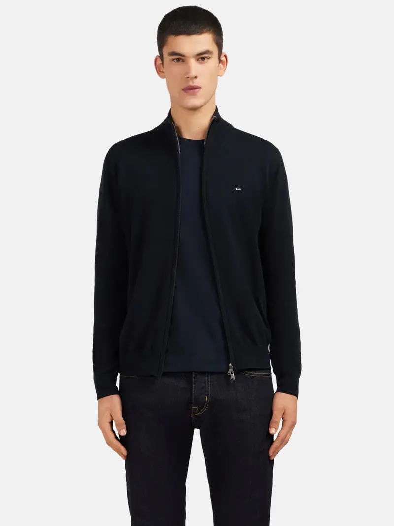 Gilet zippé Eden Park noir