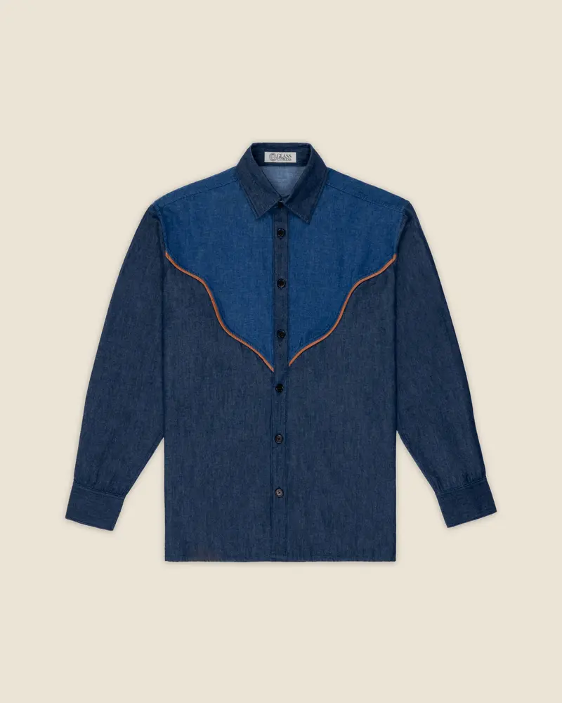 Glass Cypress japanese denim shirt