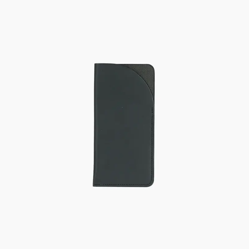 Glasses Pouch Black Baranil Calf Leather